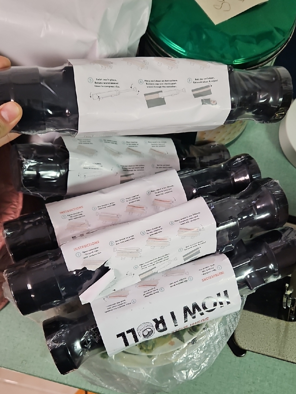 5 Set of Black HowiRoll Sushi Diy Date Night Rollers Topl